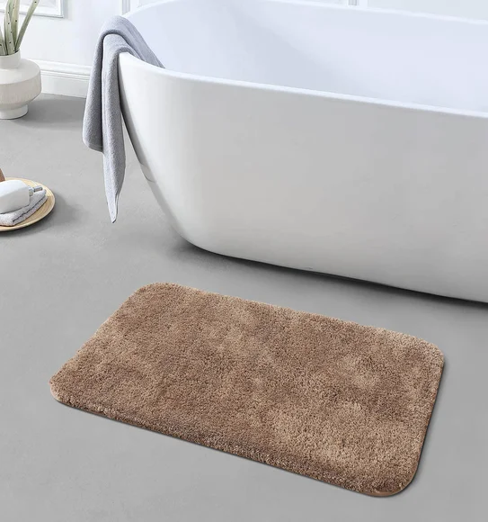 Foxton I Super Soft Anti Skid Bath Mat Camel