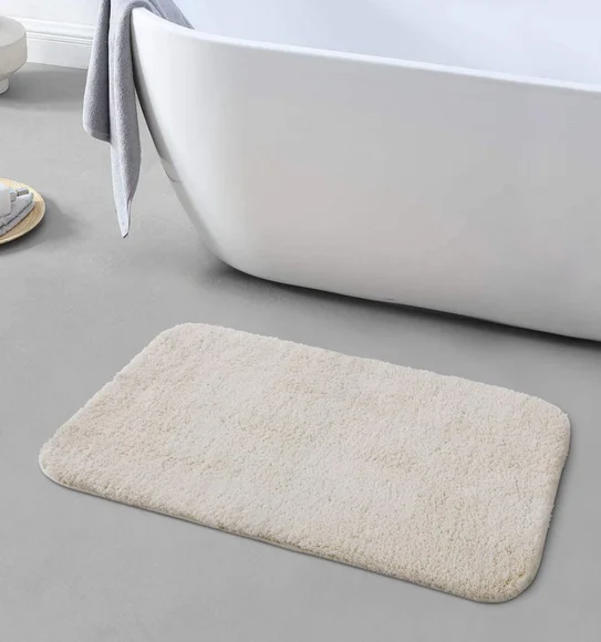 Foxton I Super Soft Anti Skid Bath Mat Cream