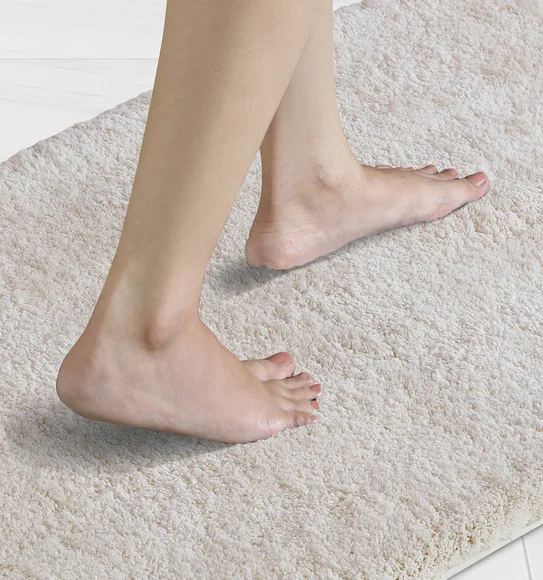 Foxton I Super Soft Anti Skid Bath Mat Cream