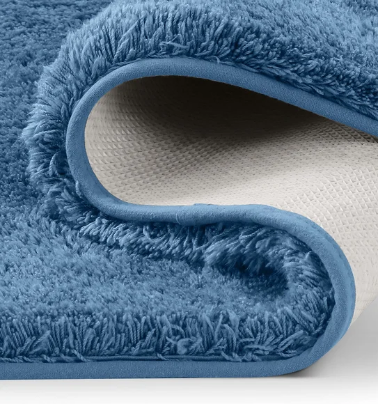 Foxton I Super Soft Anti Skid Bath Mat Navy