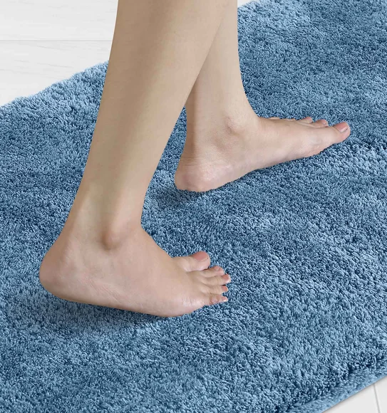 Foxton I Super Soft Anti Skid Bath Mat Navy