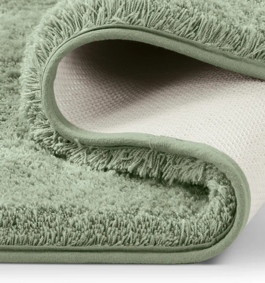 Foxton I Super Soft Anti Skid Bath Mat Green
