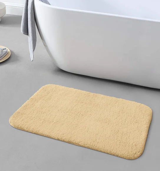 Foxton I Super Soft Anti Skid Bath Mat Mustard