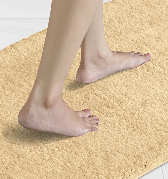 Foxton I Super Soft Anti Skid Bath Mat Mustard