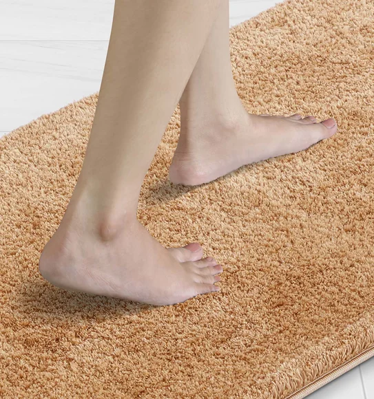 Foxton I Super Soft Anti Skid Bath Mat Beige