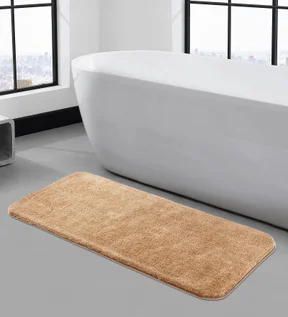 Foxton I Super Soft Anti Skid Bath Mat Beige