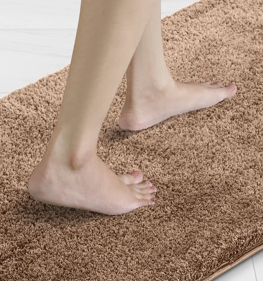 Foxton I Super Soft Anti Skid Bath Mat Camel