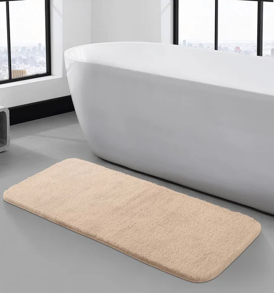 Foxton I Super Soft Anti Skid Bath Mat L.Beige