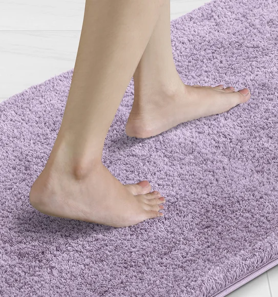 Foxton I Super Soft Anti Skid Bath Mat Mauve