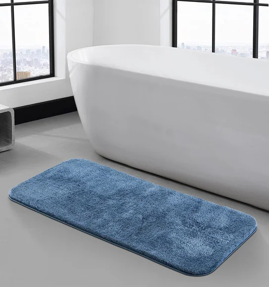Foxton I Super Soft Anti Skid Bath Mat Navy