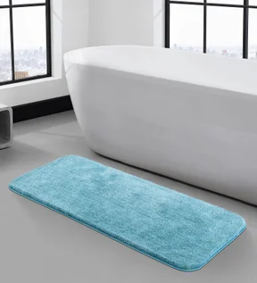 Foxton I Super Soft Anti Skid Bath Mat Aqua