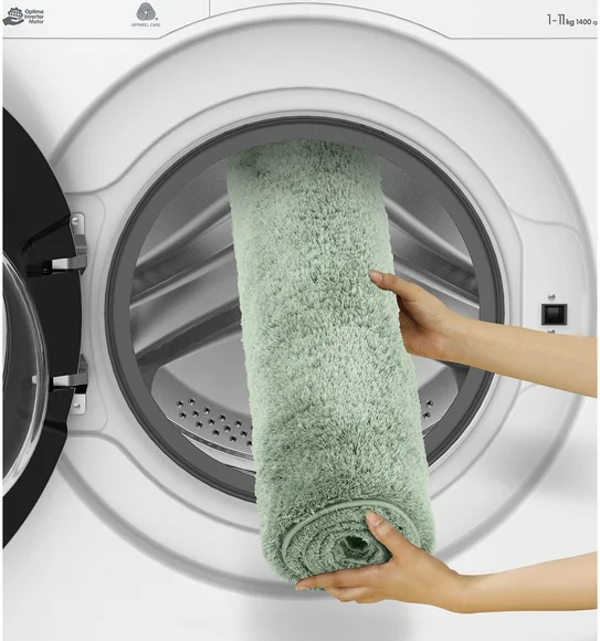 Foxton I Super Soft Anti Skid Bath Mat Green