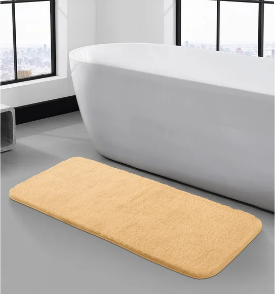 Foxton I Super Soft Anti Skid Bath Mat Mustard