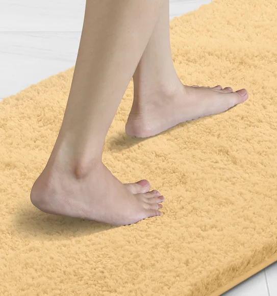 Foxton I Super Soft Anti Skid Bath Mat Mustard