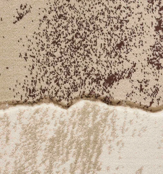 Bella Geometric Carpet Beige Brown