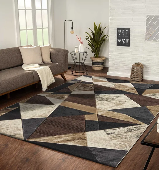 Bella Abstract Carpet Beige
