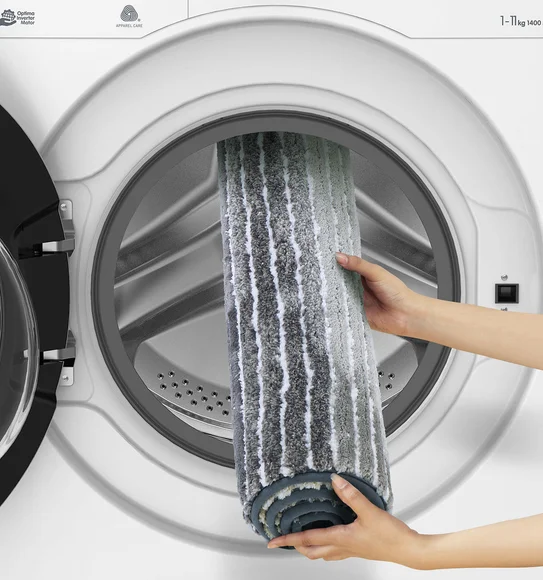 Hermosa Quick Dry Anti skid Bath Mat Grey