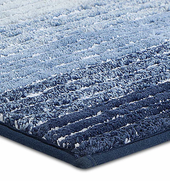 Hermosa Quick Dry Anti skid Bath Mat Blue