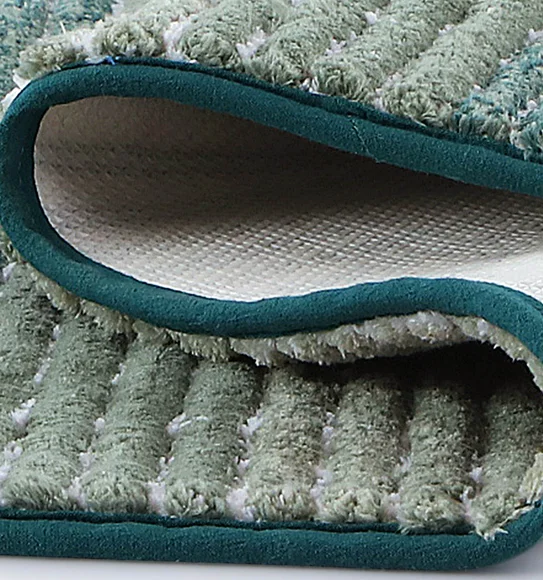 Hermosa Quick Dry Anti skid Bath Mat Green