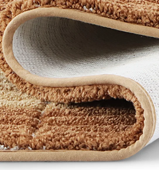 Hermosa Quick Dry Anti skid Bath Mat Gold