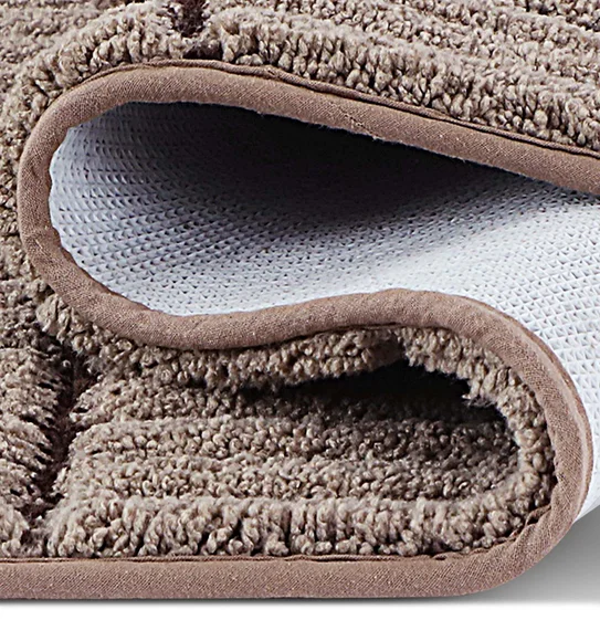 Hermosa Quick Dry Anti skid Bath Mat Brown