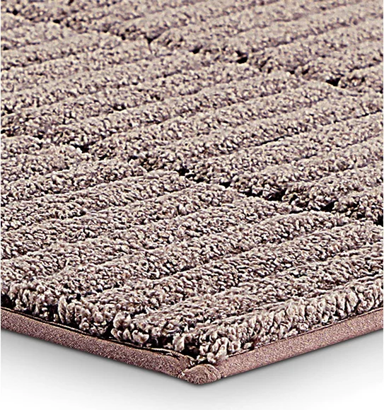 Hermosa Quick Dry Anti skid Bath Mat Brown
