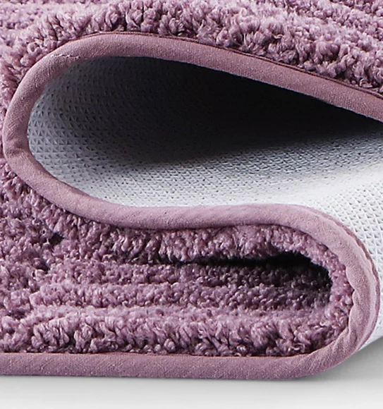 Hermosa Quick Dry Anti skid Bath Mat Plum