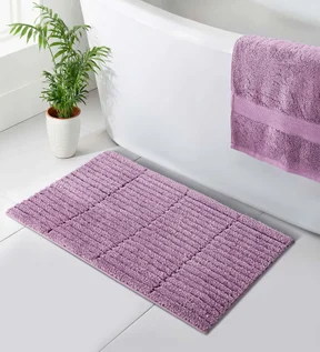 Hermosa Quick Dry Anti skid Bath Mat Plum