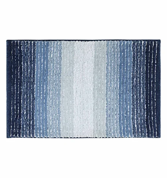Hermosa Quick Dry Anti skid Bath Mat Blue