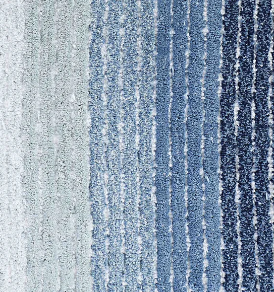 Hermosa Quick Dry Anti skid Bath Mat Blue