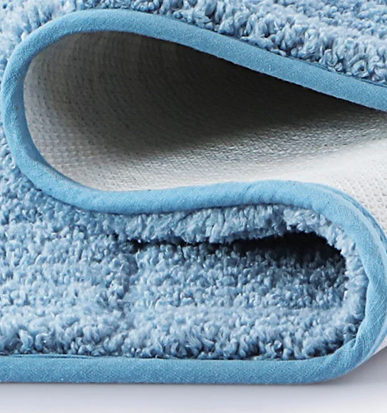 Hermosa Quick Dry Anti skid Bath Mat Aqua