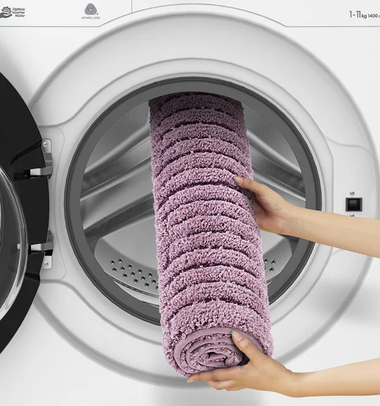 Hermosa Quick Dry Anti skid Bath Mat Plum