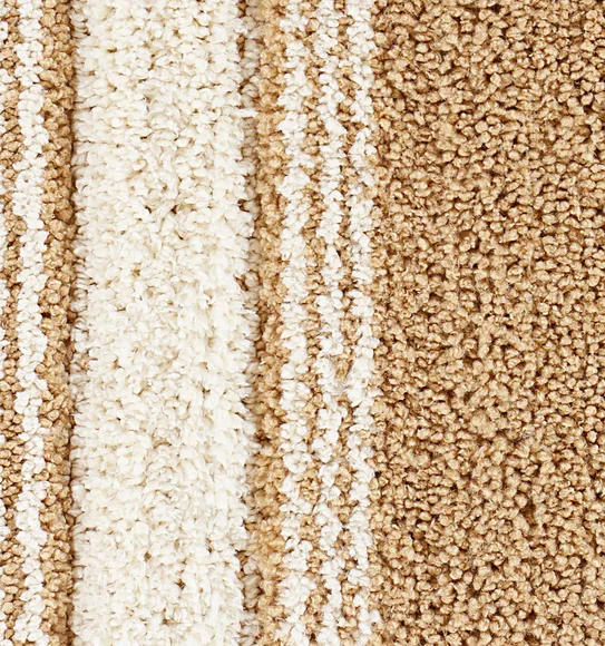 Hermosa Quick Dry Anti skid Bath Mat Beige and Cream