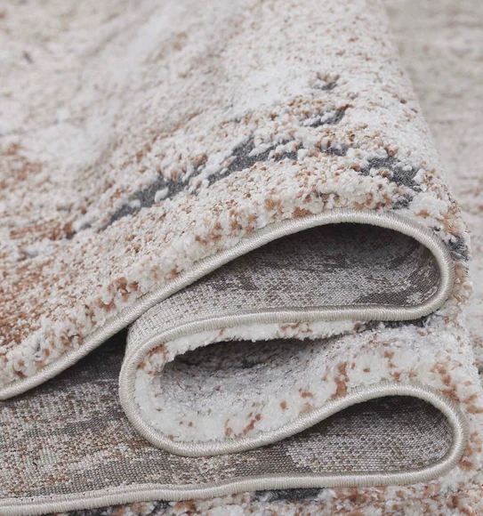 Cyrus Abstract Carpet Grey and Orange