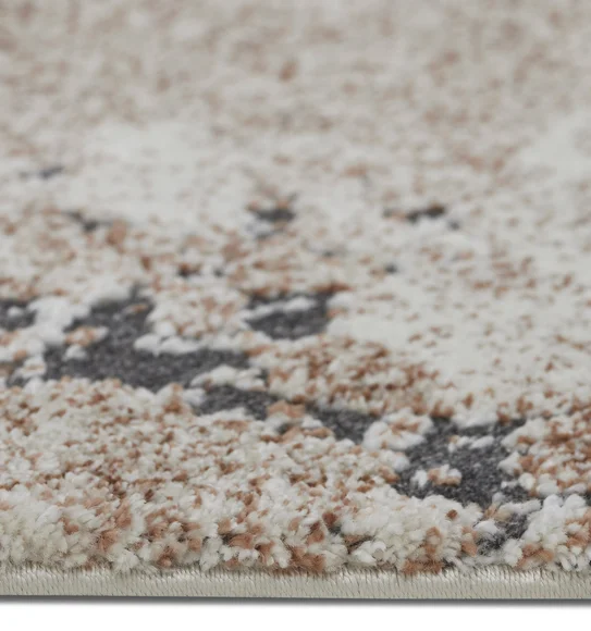 Cyrus Abstract Carpet Grey and Orange