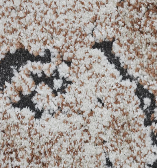Cyrus Abstract Carpet Grey and Orange