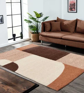 Stella Modern Runner Beige and Brown