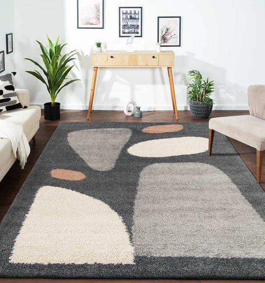 Stella Modern Carpet D.Grey