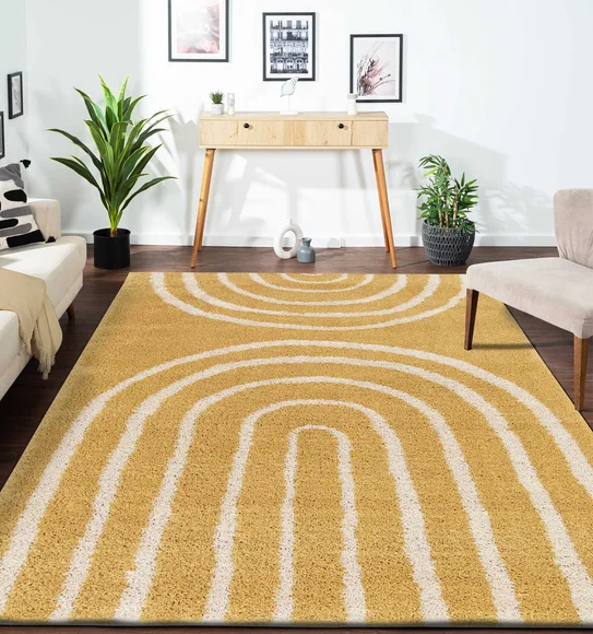 Stella Modern Carpet Mustard