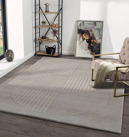Moon Geometric Runner Grey