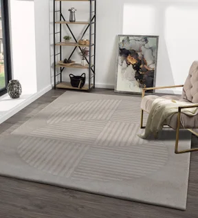 Moon Geometric Runner Grey