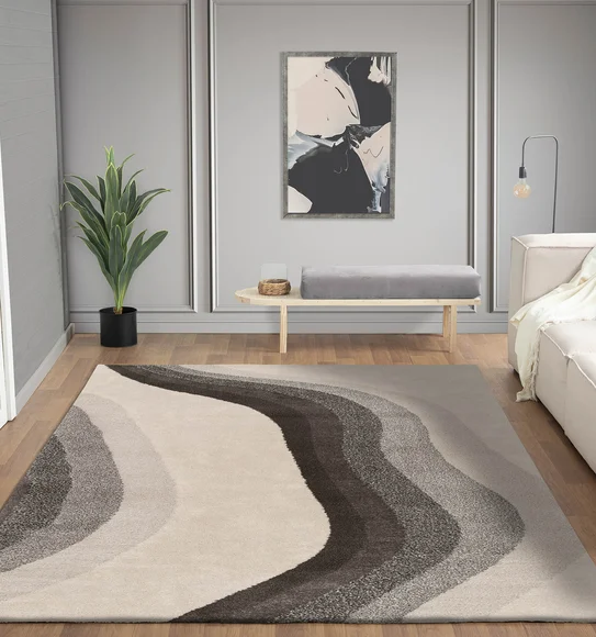 Moon Abstract Runner Cream