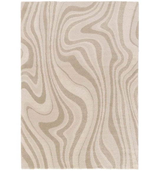 Moon Modern Abstract Runner Cream Beige