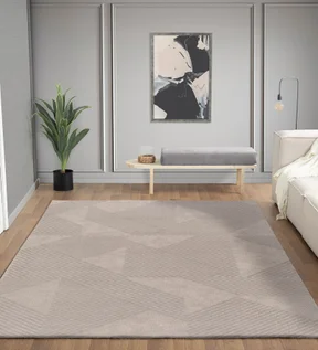 Moon Geometric Carpet Beige