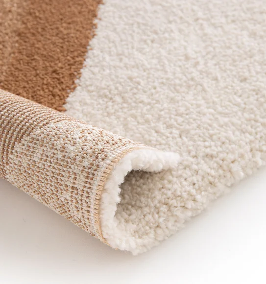 Moon Abstract Carpet Cream Rust