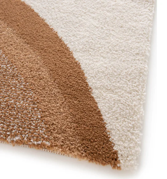 Moon Abstract Carpet Cream Rust