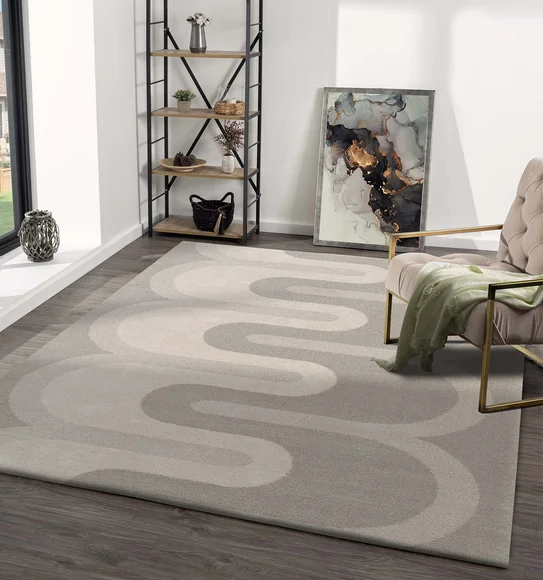 Moon Modern Carpet Cream