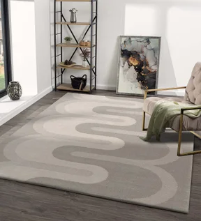 Moon Modern Carpet Cream