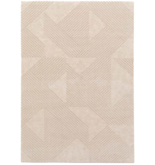 Moon Geometric Carpet Cream