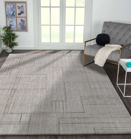 Dune Geometric Runner Grey